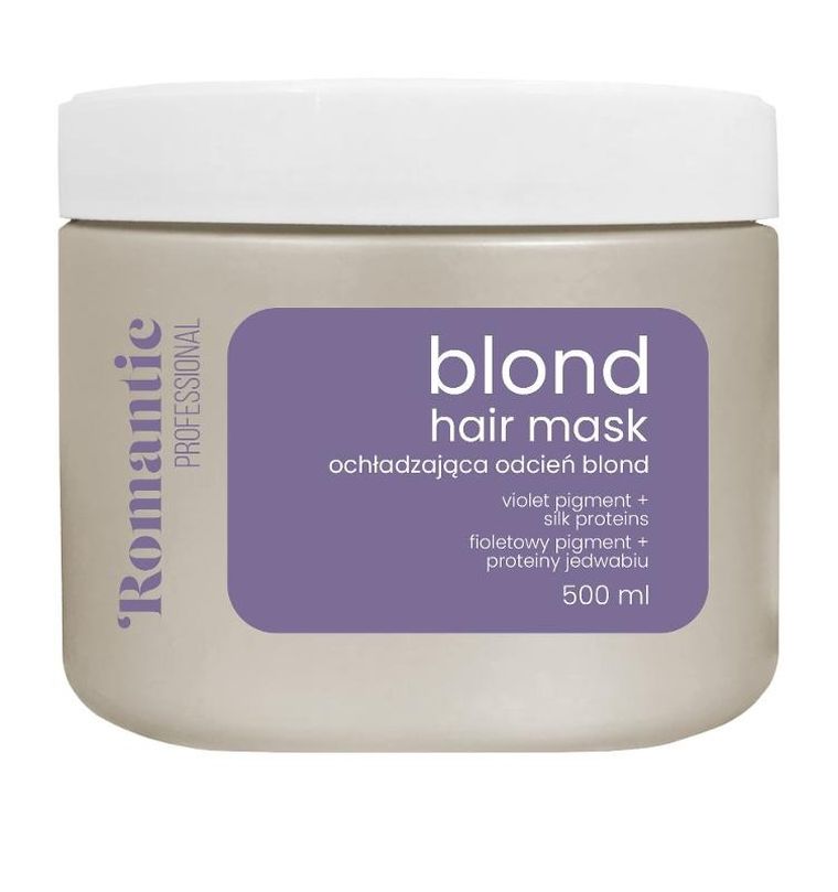 Romantic, maska do włosów, blond, 500 ml