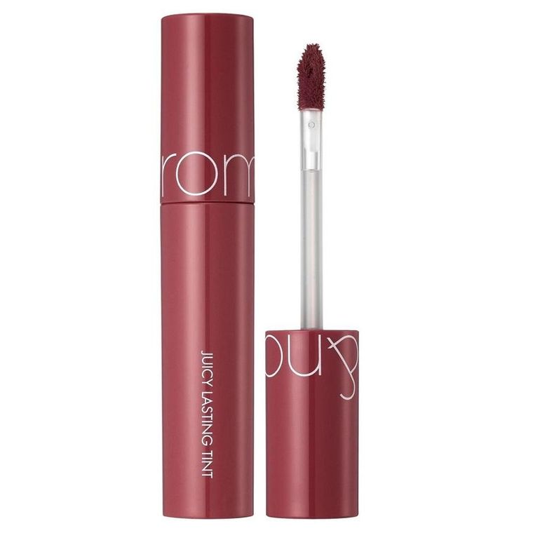 Rom&nd, Juicy Lasting Tint, mocno napigmentowany błyszczyk do ust, 19 Almond Rose, 5.5g