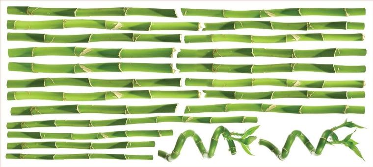 RoomMates, Bambus, Naklejki wielokrotnego użytku