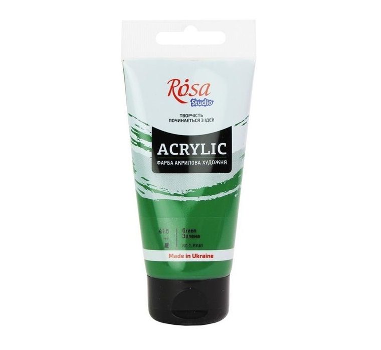 Rosa, farba akrylowa, green 415, 75 ml