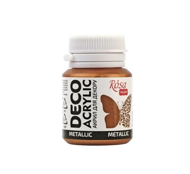 Rosa, farba akrylowa, metaliczna bronze 53, 20 ml