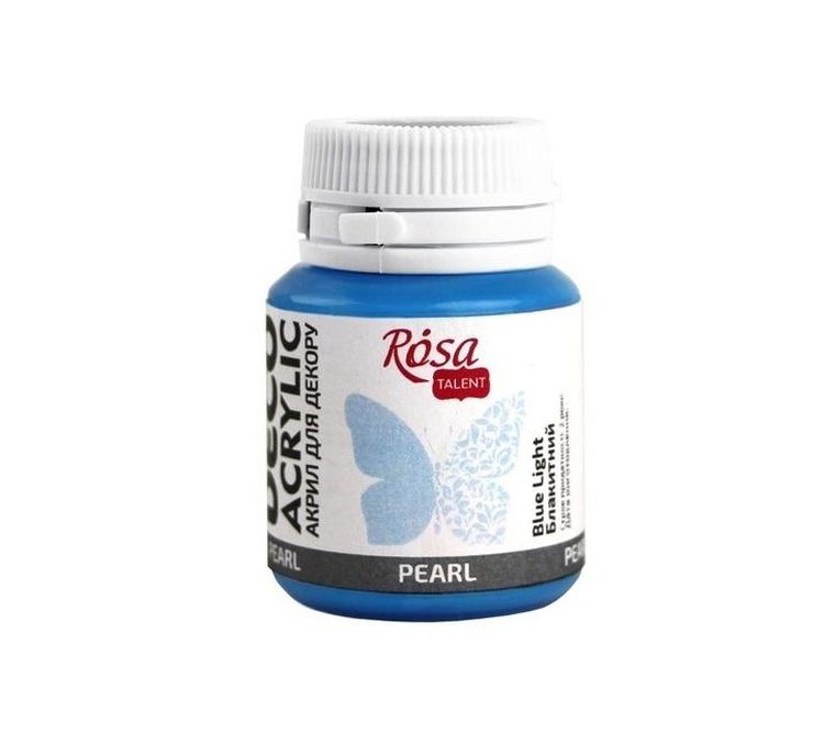 Rosa, farba akrylowa, perłowa blue light 73, 20 ml