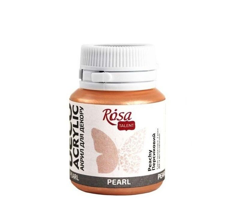 Rosa, farba akrylowa, perłowa peachy 76, 20 ml