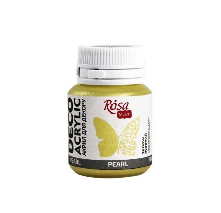 Rosa, farba akrylowa, perłowa yellow 74, 20 ml