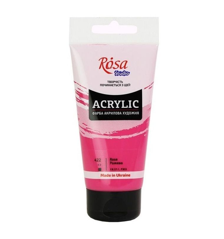 Rosa, farba akrylowa, pink 422, 75 ml