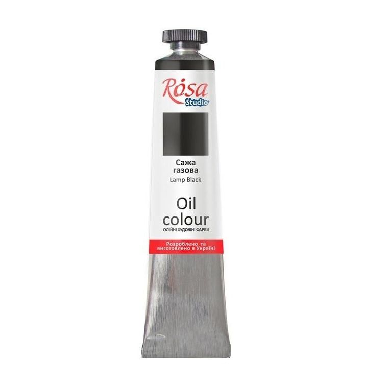 Rosa, farba olejna, lamp black 517, 45 ml