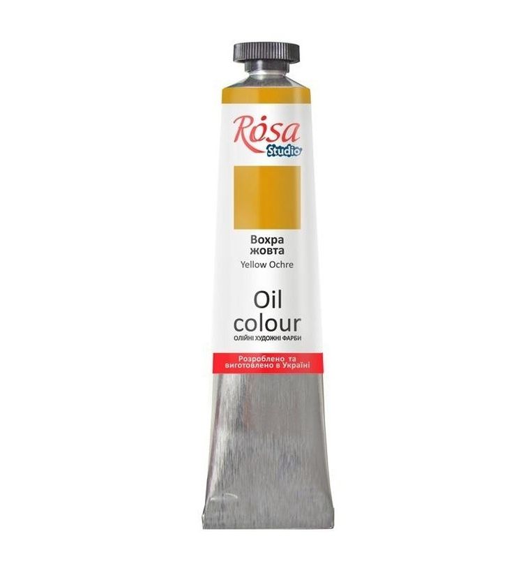 Rosa, farba olejna, yellow ochre 514, 45 ml
