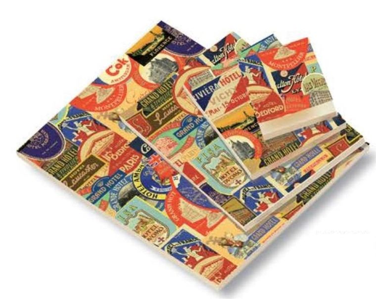 Rossi, notes ozdobny A5, gładki, 50 kartek, znaczki, 1 szt.