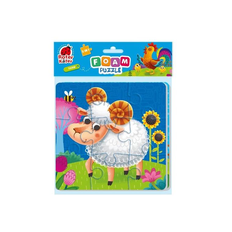 Roter Kafer, Farma, puzzle piankowe 2w1, 9 i 16 elementów