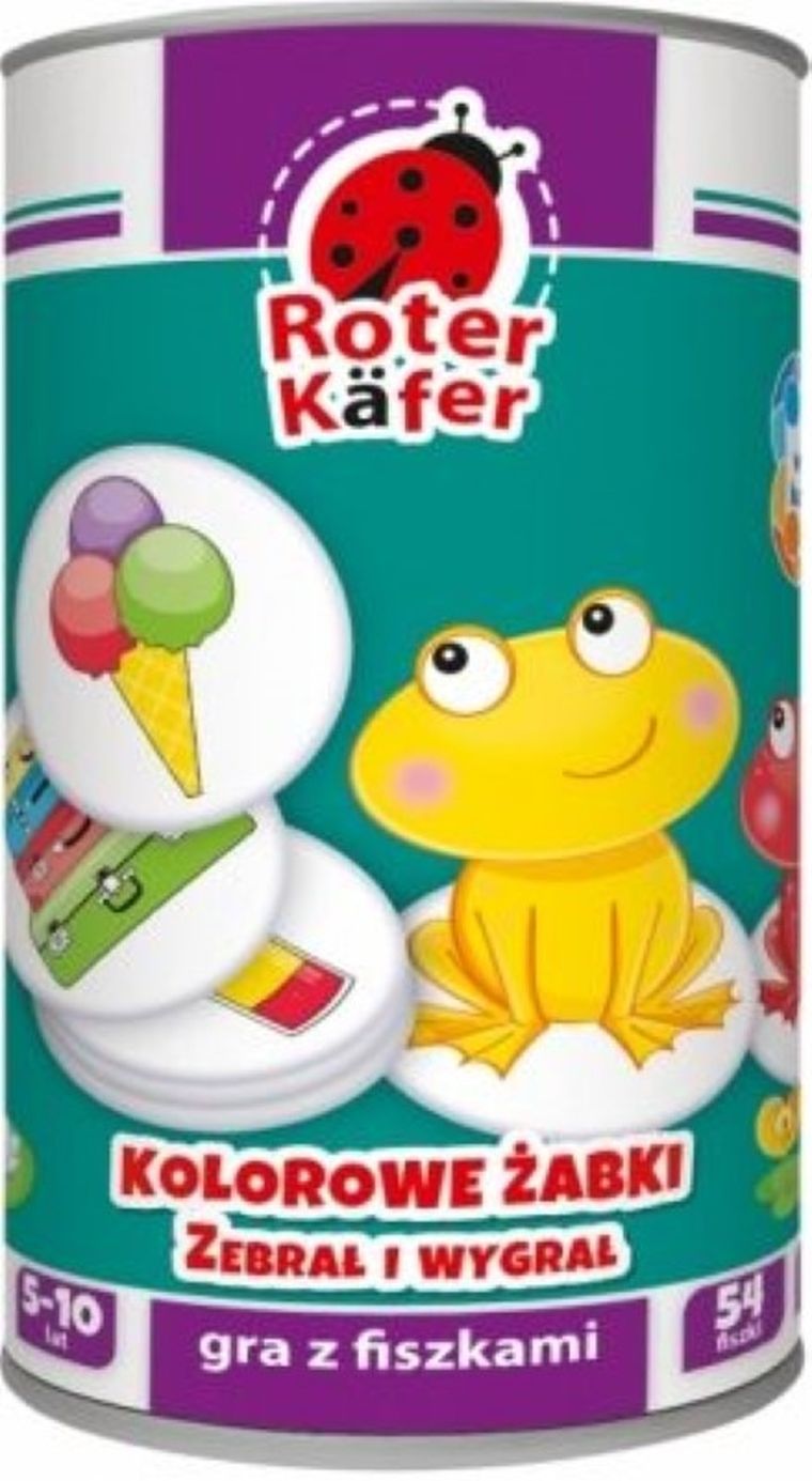 Roter Kafer, Kolorowe żabki - Zebrał i wygrał, gra edukacyjna