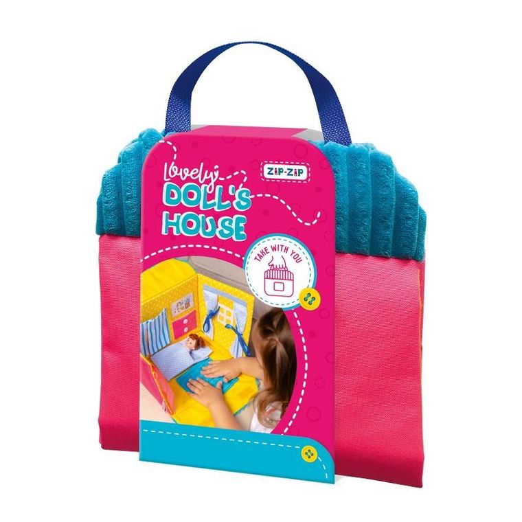 Roter Kafer, Lovely Doll's House, składany domek dla lalek, niebieski