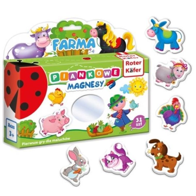 Roter Kafer, Mój mały świat magnesów, Farma, piankowe magnesy