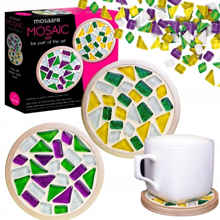 Roter Kafer, Mozaika, okrągła podstawka pod kubek, zestaw kreatywny