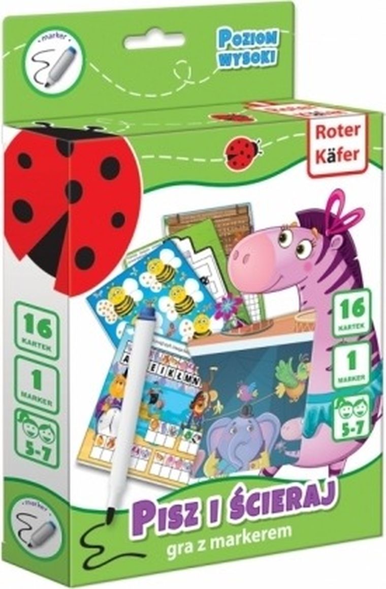 Roter Kafer, Pisz i ścieraj: Poziom wysoki, gra edukacyjna