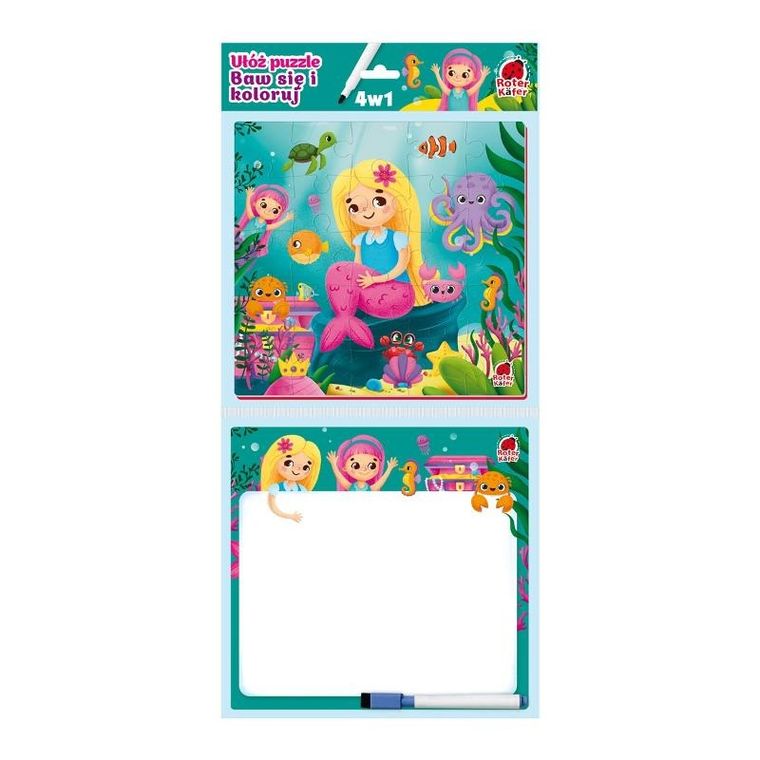 Roter Kafer, Syrenki, puzzle z malowanką, 25 elementów