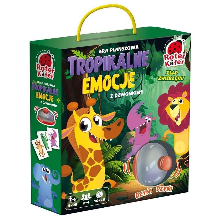 Roter Kafer, Tropikalne emocje, Złap Zwierzęta, gra familijna z dzwonkiem