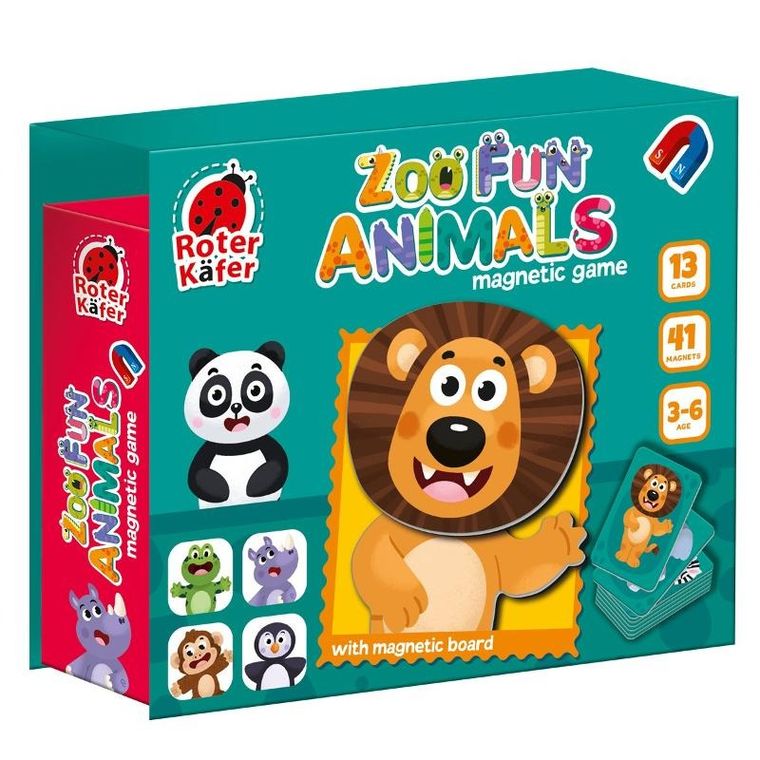 Roter Kafer, układanka magnetyczna, Zabawne zwierzęta w ZOO