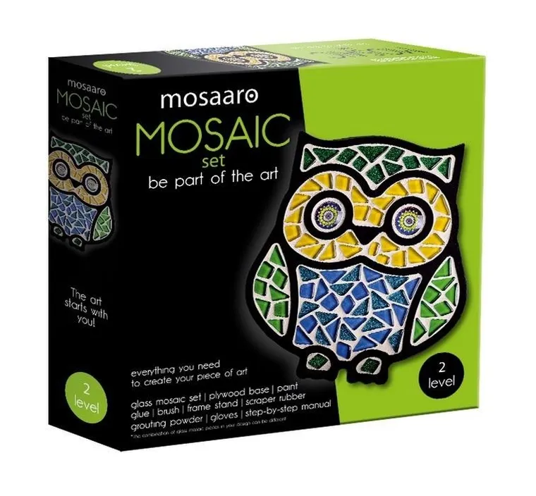 Roter Kafer, zestaw kreatywny, mozaika, sowa, poziom 2