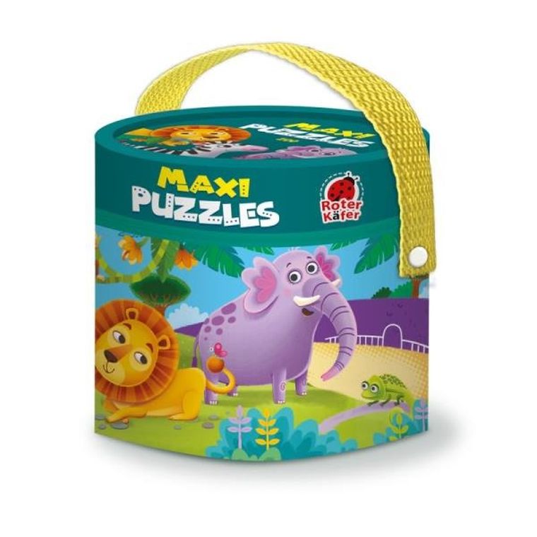 Roter Kafer, Zwierzątka Zoo, maxi puzzle 2w1
