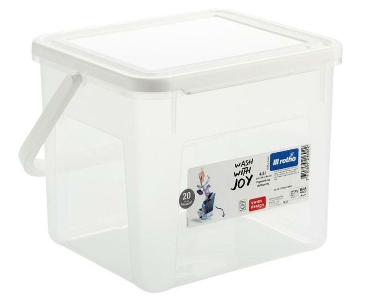 Rotho, pojemnik na detergenty, biały, 3 kg, 4.5l