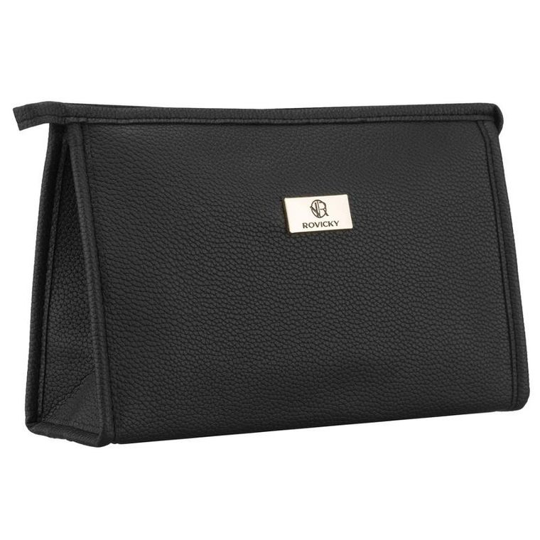 Rovicky, kosmetyczka, skóra ekologiczna, czarna