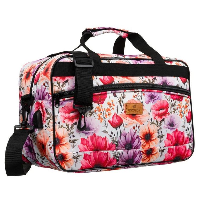 Rovicky, torba podróżna, rośliny, z portem USB