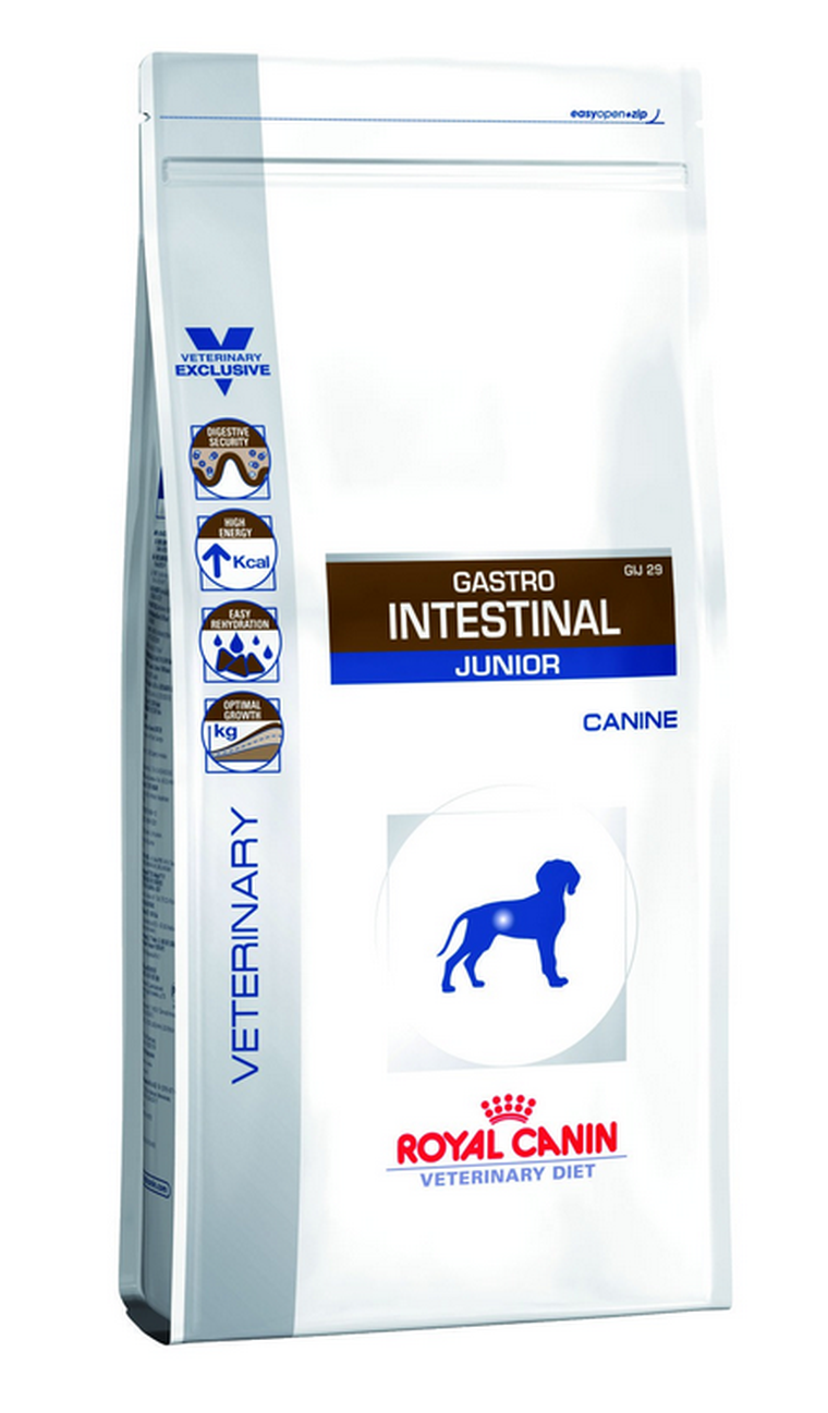Royal Canin, Gastro, Intestinal Junior Canine, karma dla szczeniąt i suk w ciąży z biegunkami wszystkich ras, 2,5 kg