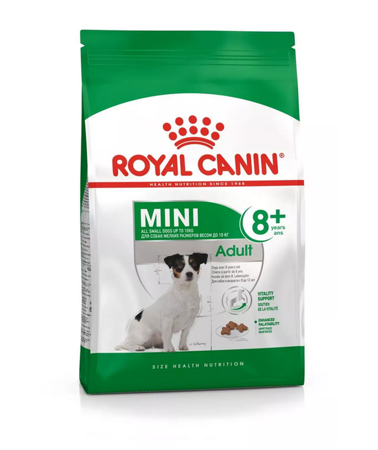 Royal Canin, Mini 8+ Adult, karma dla dojrzałych psów małych ras w średnim wieku, 2 kg