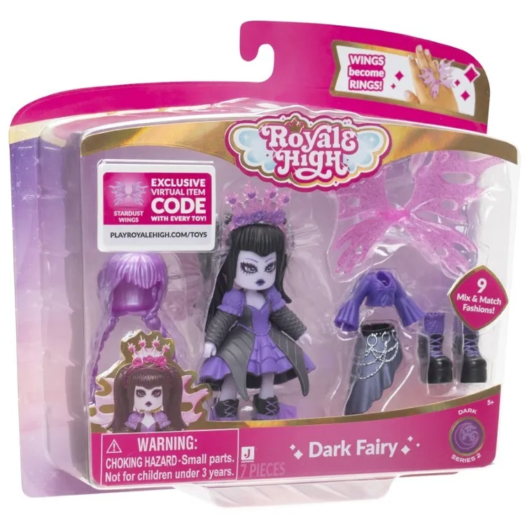 Royale High, Wróżka Ciemności, figurka z akcesoriami + kod