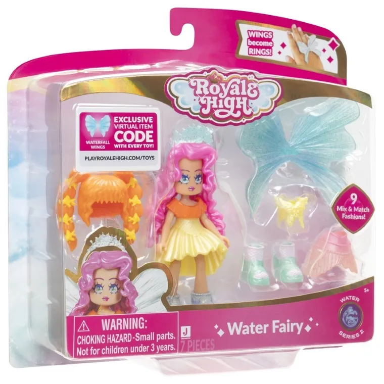 Royale High, Wróżka Wody, figurka z akcesoriami + kod