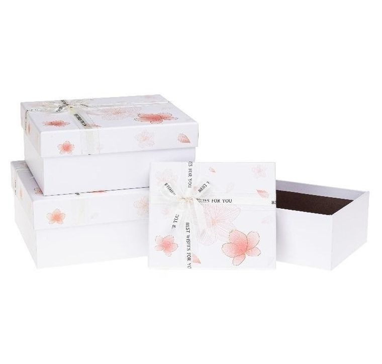 Rozette, pudełko prezentowe, z kokardą, 3 szt.