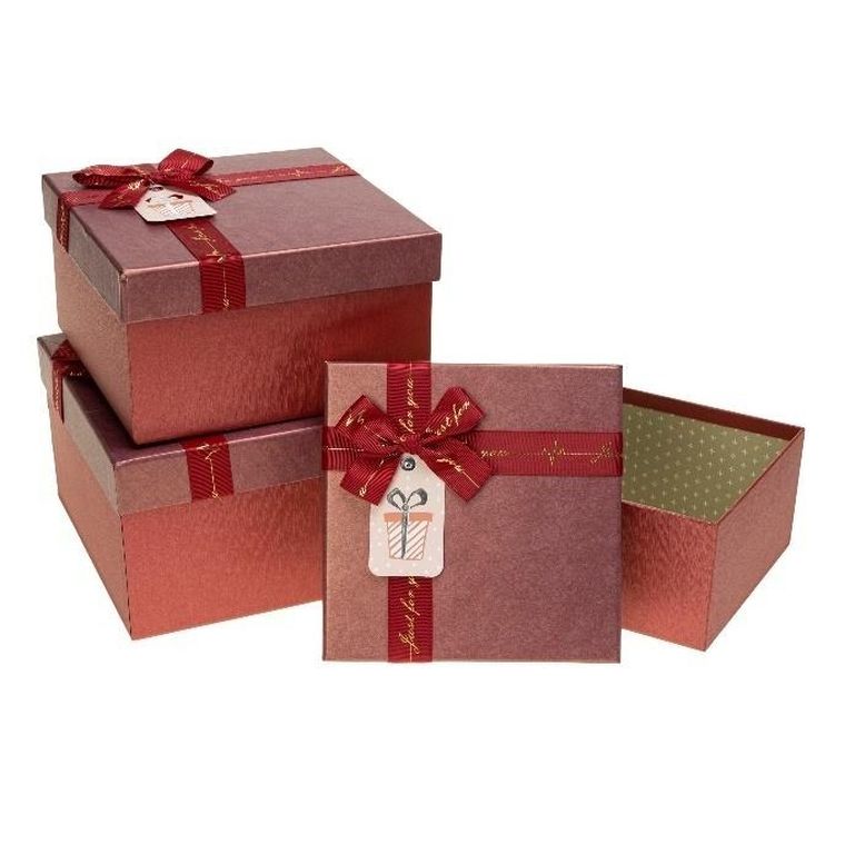 Rozette, pudełko prezentowe, z kokardą, 3 szt.
