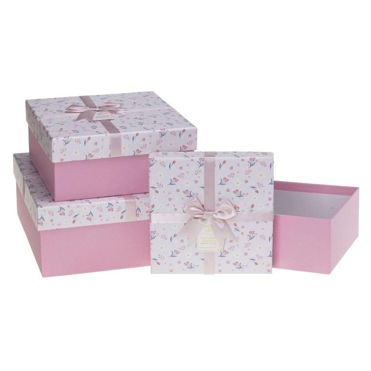 Rozette, pudełko prezentowe, z kokardą, 3 szt.
