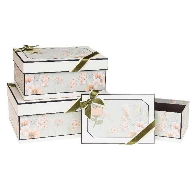 Rozette, pudełko prezentowe, z kokardą, 3 szt.