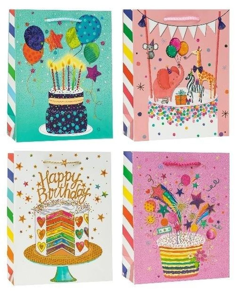 Rozette, torebka prezentowa, 18-24-8 cm, 1 szt.