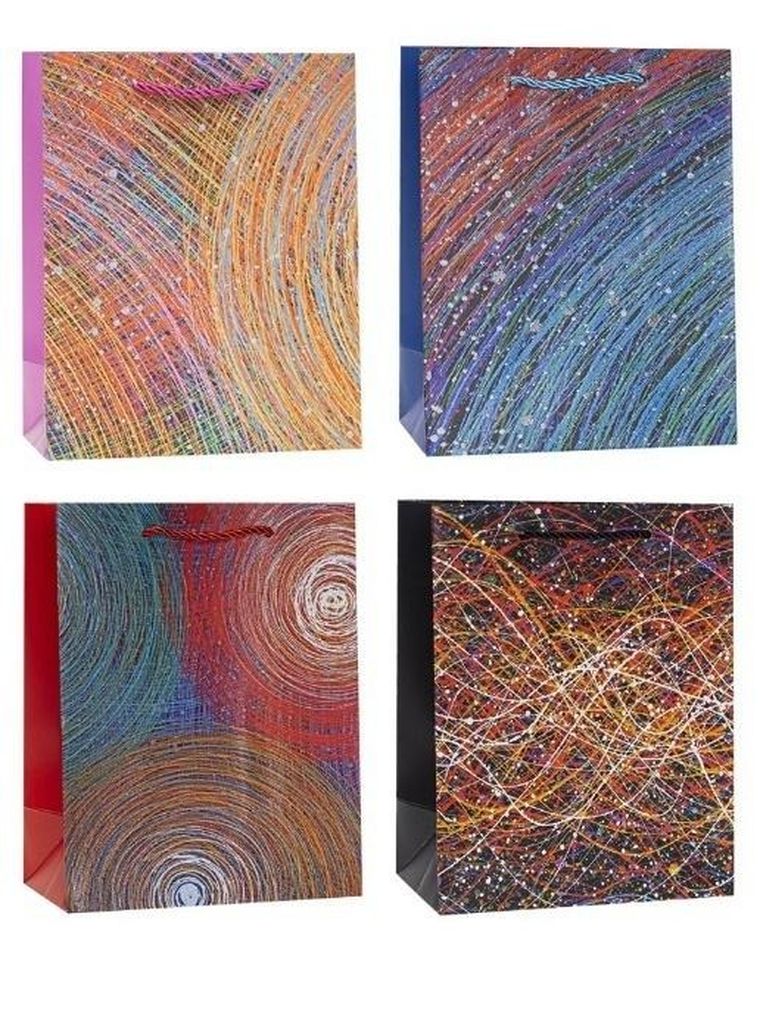 Rozette, torebka prezentowa, brokatowa, 18-23-8 cm, 1 szt.