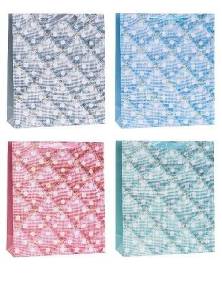 Rozette, torebka prezentowa, graficzne, 18-23-8 cm, 1 szt.