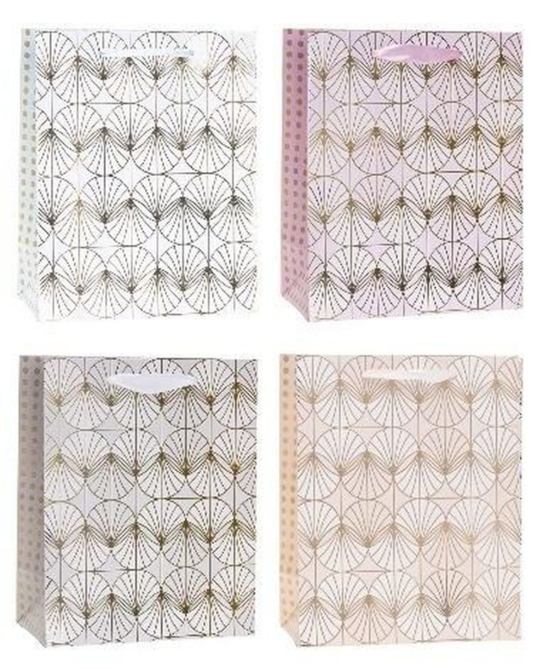 Rozette, torebka prezentowa, hot stamp, 18-23-10 cm, 1 szt.