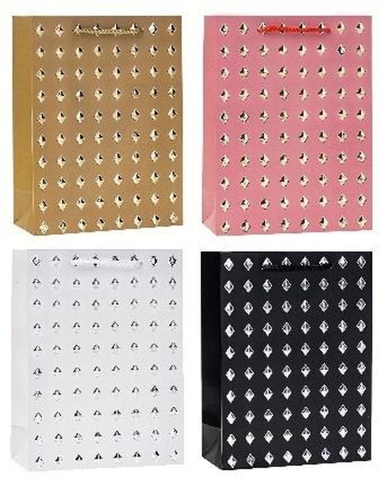 Rozette, torebka prezentowa, hot stamp, 18-23-8 cm, 1 szt.