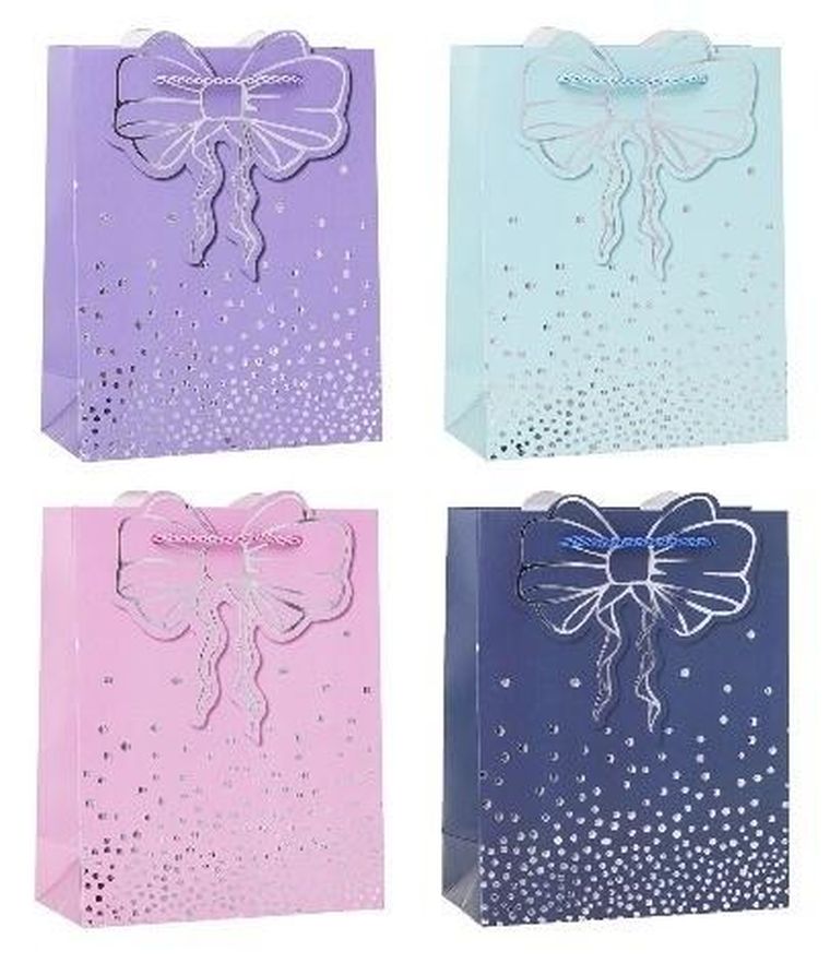 Rozette, torebka prezentowa, hot stamp, 18-24-8 cm, 1 szt.