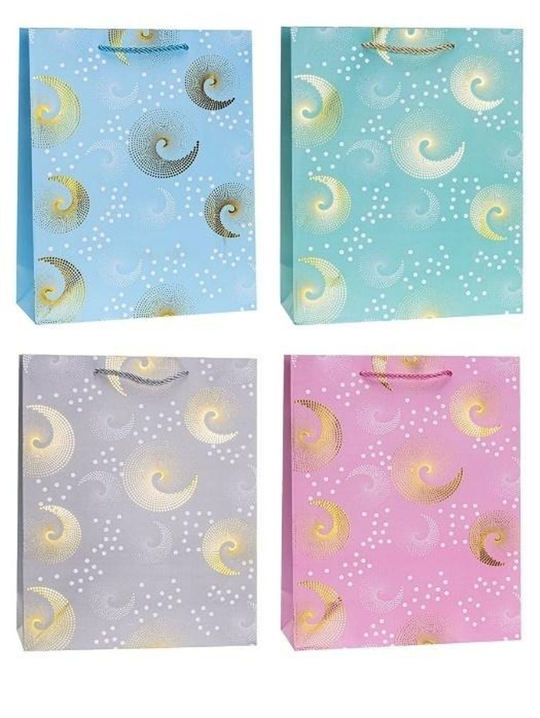 Rozette, torebka prezentowa, hot stamp, 26-32-10 cm, 1 szt.