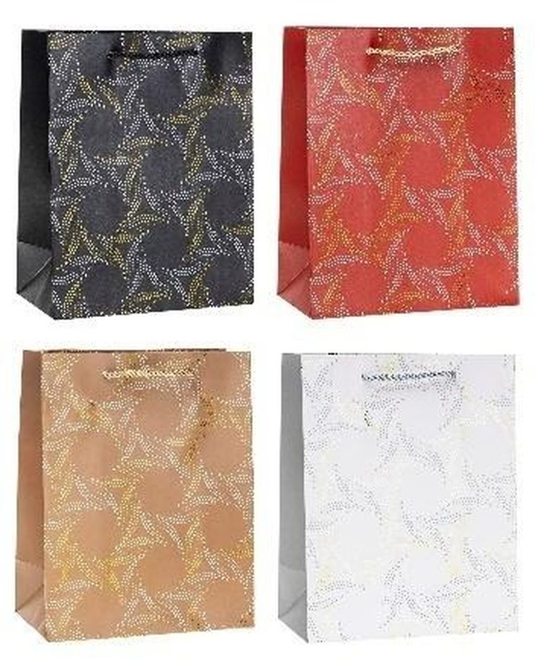 Rozette, torebka prezentowa, hot stamp, 26-32-10 cm, 1 szt.