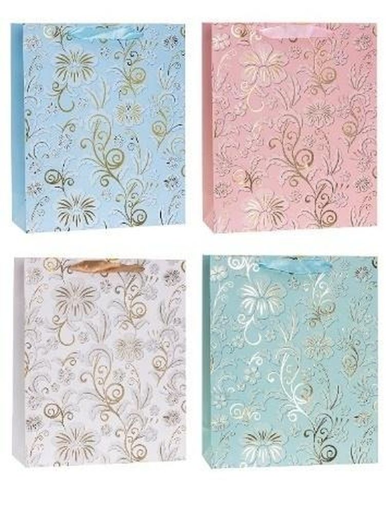 Rozette, torebka prezentowa, hot stamp, 26-32-10 cm, 1 szt.