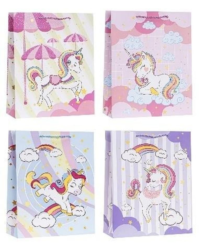 Rozette, torebka prezentowa, hot stamp, 26-32-10 cm, 1 szt.