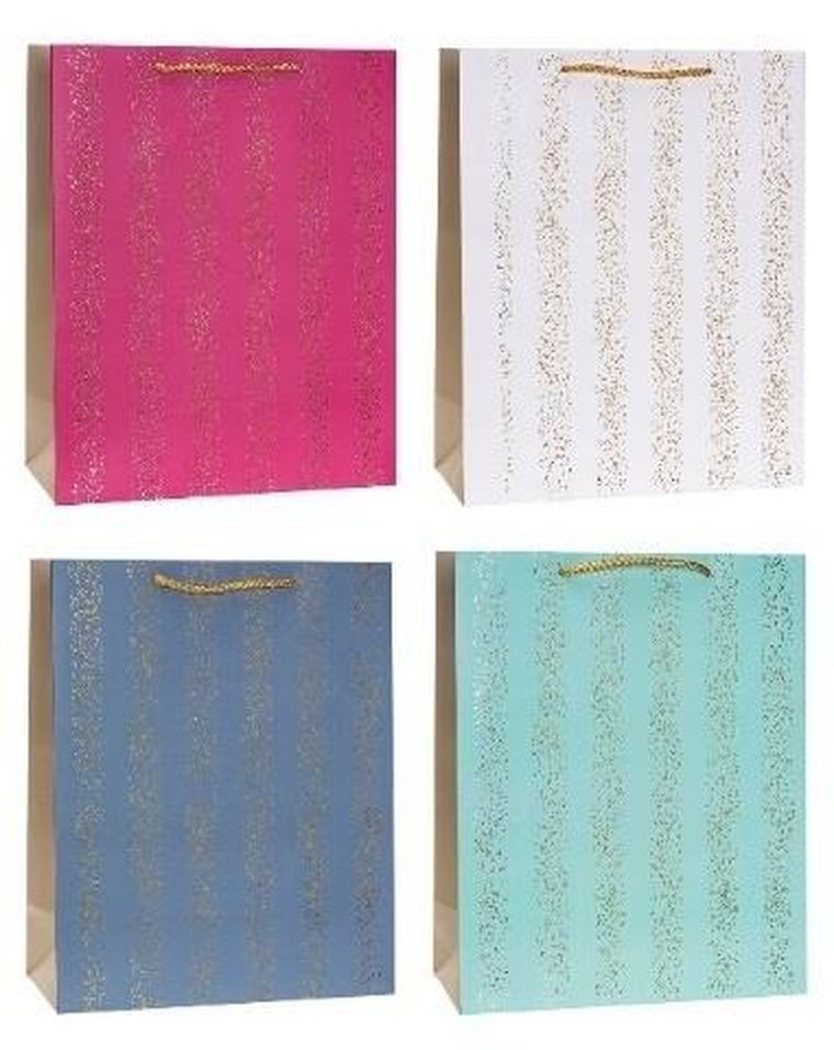 Rozette, torebka prezentowa, hot stamp, 31-42-12 cm, 1 szt.