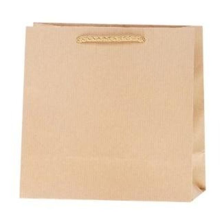 Rozette, torebka prezentowa, kwadrat, kraft, 16-16-8 cm