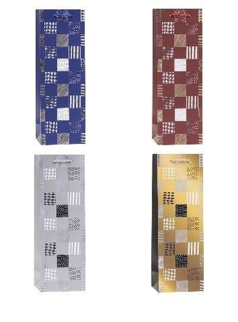 Rozette, torebka prezentowa na butelkę, 12-35-9 cm, 1 szt.