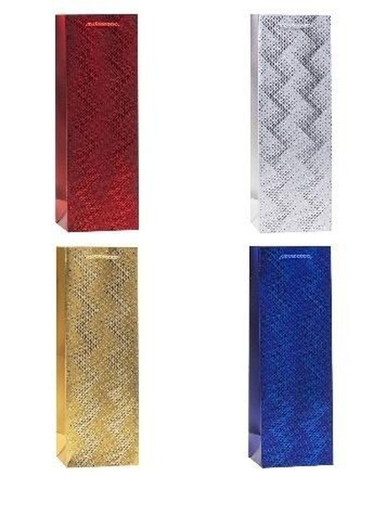 Rozette, torebka prezentowa na butelkę, 12-36-9 cm, 1 szt.