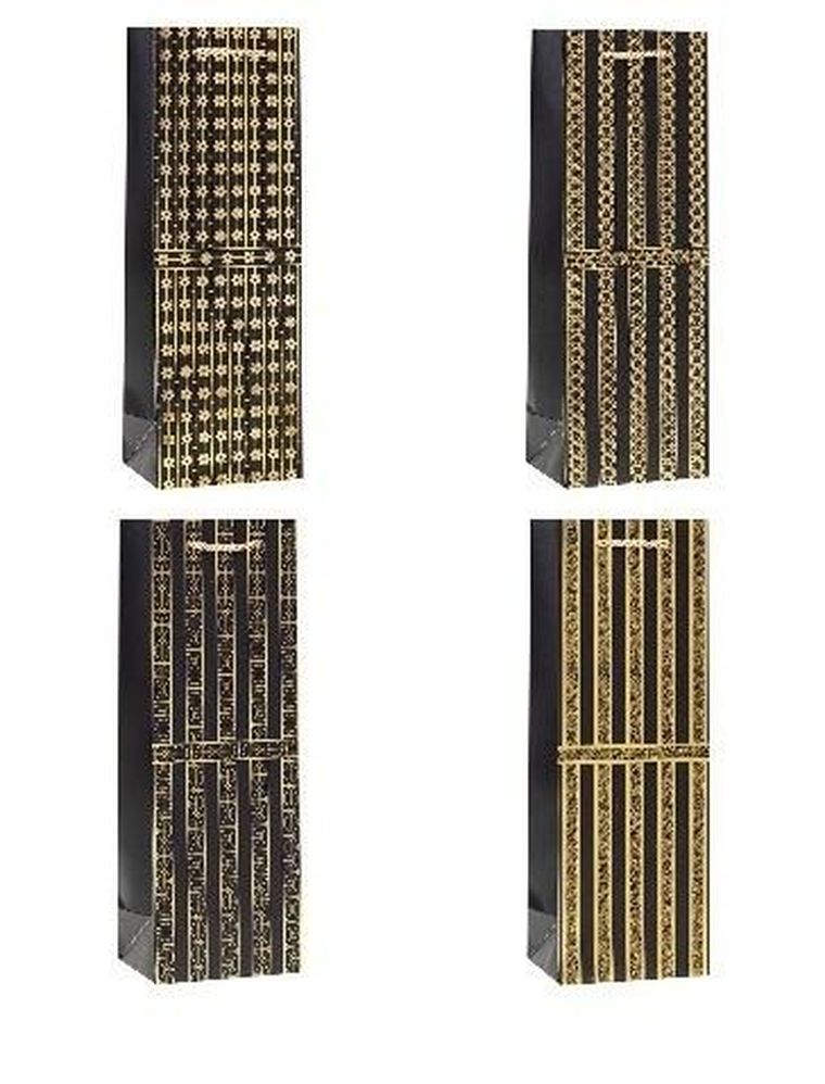 Rozette, torebka prezentowa na butelkę, 12-36-9 cm, 1 szt.