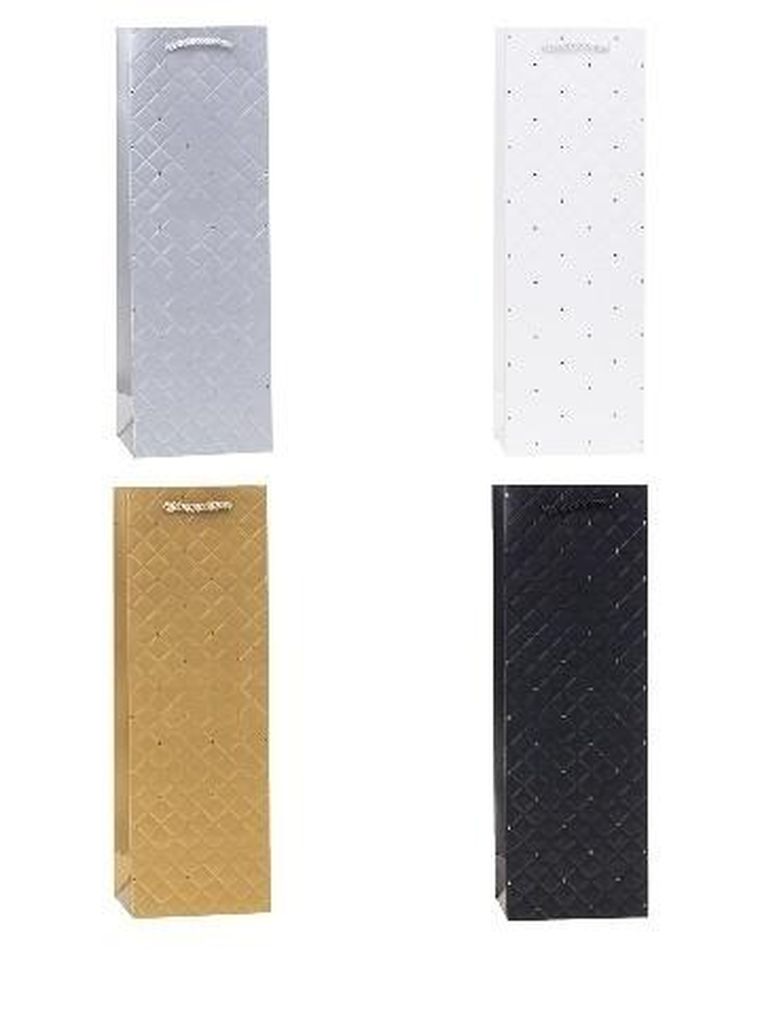 Rozette, torebka prezentowa na butelkę, 12-36-9 cm, 1 szt.